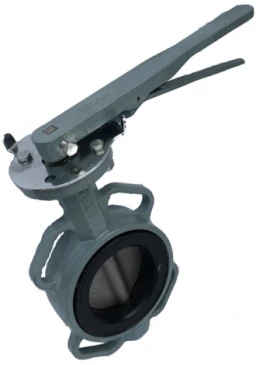 Затвор дисковый поворотный ABRA Ду250 Ру16 BUV-VF863D, межфланцевый, корпус - чугун, диск - нержавеющая сталь, рукоятка, NBR в Магнитогорске