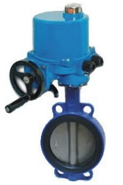 Затвор дисковый поворотный ABRA Ду40 Ру16 BUV-VF863D, межфланцевый, корпус - чугун, диск - нержавеющая сталь, с электроприводом, NBR в Магнитогорске