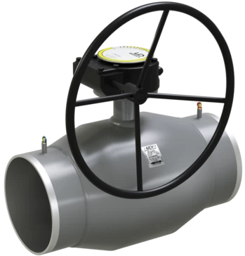 Кран шаровый LD КШЦПР Gas 065.025.П/П.03. из стали 09Г2С Ду65 Ру2,5МПа с редуктором в Магнитогорске