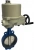 Затвор дисковый поворотный ABRA Ду500 Ру16 BUV-VF826D, межфланцевый, корпус - чугун, диск - чугун, с электроприводом, EPDM в Магнитогорске